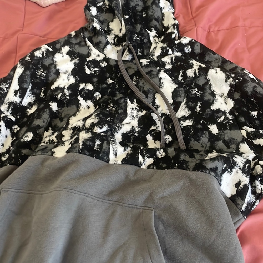 Black and grey hoodie